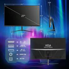 27 Inch 1K 180HZ 1080p Curved Gaming Monitor - VA 1800R Curved Monitor, 1ms MPRT, FreeSync & G-Sync, 122% SRGB, DP/HDTV, VESA, HDR10 For Gaming Home Office Business PC Monitor.Available In Multiple Sizes: 32 Inches, 34 Inches, And 24.5 Inches.