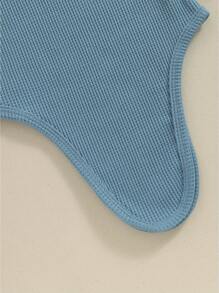 Bata de bebé recién nacido de primavera y otoño, de manga larga, con gorro - Azul - Ver 6