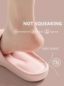 Chanclas de masaje rosas, sandalias suaves y cómodas para mujer, con soporte para el arco, material de EVA, de fácil deslizamiento, para el verano