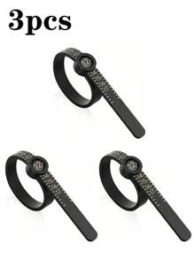 Ringmaatmeter 1-17 Meetinstrument met vergrootglas Herbruikbare vingermaatmeter Sieradenmaatmeter VS Ringmaat