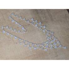 Rainbow Moonstone 925 Sterling Silver Multi Gemstone Designer Necklace ~ Queens Necklace ~ Wedding Jewelry ~ Party Wear Necklace - 彩虹月光石 - 查看 4
