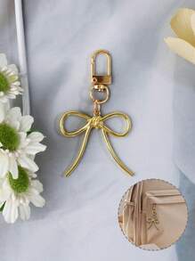1 件女士 INS 风格极简主义和精致蝴蝶结钥匙扣，多色，独特的蝴蝶结钥匙扣醒目手机吊饰蝴蝶结包包吊饰适用于钱包背包钥匙吊坠蝴蝶结配饰女士，完美礼物兼容 Airpods、手机、包包装饰、家居装饰、房间装饰、墙面装饰 - 彩色 - 查看 1