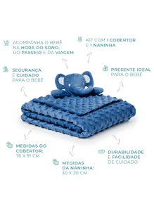 Cobertor de Bebê e Criança Enxoval Naninha