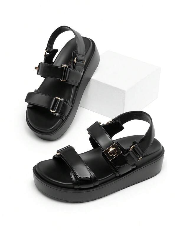 Women's 1.61-Inch Platform Wedge Sandals Slingback Adjustable Straps Arch Support Comfortable For Vacation Commuting Daily Shopping Summer Shoes