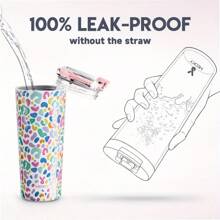 Meoky 1-Pack, 24oz Travel Coffee Mug With Leak-Proof Lid, Stainless Steel Insulated Coffee Cup, Keeps Hot For 8 Hours Or Cold For 24 Hours, Suitable For Car Cup Holder - 黑色 - 查看 4