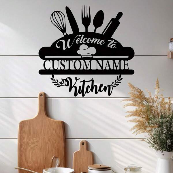 Arte de pared personalizado para la cocina - Decoración de estilo granja con tema familiar, diseño reutilizable y asimétrico, decoración del Día de San Valentín, multifuncional, ornamental, anti-moho, reutilizable, adorable, de alta calidad, lindo, vintage, colorido, personalizado, único, un regalo ideal para él, ella, novio, novia, papá, mamá, familia, amigos, hijo, hija, estudiantes, cocina, dormitorio, remodelación del hogar, cumpleaños, graduación