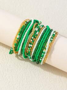 5pcs Bohemian Style Beach Body Chain - Green - View 3