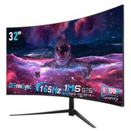 GAWFOLK 32 Inch FHD 1080p Curved Gaming Monitor 1500R Curved Monitor, 165Hz 1ms MPRT For Gaming, Home Office, Business PC Monitor. Computer Monitor, The Best Gift For Dad To Husband And Boyfriend, A Must-Have For Christmas Carnival