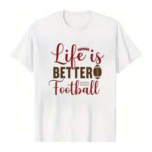 100% Cotton Unisex "Football - Enrichment" T - Shirt - White - View 6