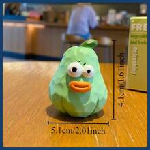 1 件正宗木制雕刻风水水果装饰，创意趣味大眼睛桌面装饰，迷人家居装饰品，办公桌装饰，厨柜个性化配件，圣诞节/情人节礼物 - 彩色 - 查看 8