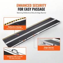 Portable Wheelchair Ramp, 800 Lbs Capacity, Non-Slip Aluminum Folding Threshold Ramp, Foldable Mobility Scooter Ramp Wheel Chair Ramp, Handicap Ramp For Home Steps, Stairs, Doorways, Curbs - 10 Ft - View 4