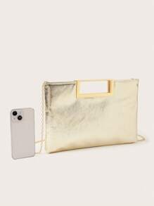 Lightweight Business Casual Metal Flap Chain Crossbody Bag, Suitable For Teenage Girls, Women, College Students, Young Professionals, And Office Workers, Perfect For Office, University, Work, Business, Commuting, Outdoor Activities, Travel, Picnic, Party, Wedding, Gala, And Formal Events.