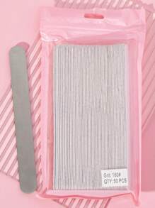 50 stuks, 100/180/240 grit vervangbare nagelvijlset, elliptische nagelvijlen, herbruikbare roestvrijstalen basisbordvijlen voor nagels, voor manicure