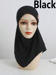 1pc Girls 2-6Y Instant Shawl Scarf & Wrap Stretchy Arab Head Wrap Scarf Headband Headwrap Turban Headtie Elastic Headscarf Girl