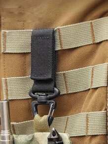 Men's Waist Accessories Outdoor Camping Belt Gear Clip Nylon Key Ring Holder Outdoor Hiking Hook Buckle Utility Hanger Compatible