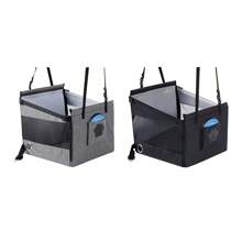 Pet Dog Car Seat,Portable Foldable Waterproof Pet Travel Bags,Removable Backseat Dog Hammock With Breathable Mesh For Car SUV Truck Back Seat - Grey - View 7