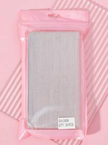 50 stuks, 100/180/240 grit vervangbare nagelvijlset, elliptische nagelvijlen, herbruikbare roestvrijstalen basisbordvijlen voor nagels, voor manicure