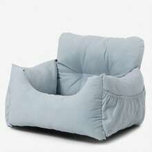 Pet Dog Car Seat For Small Medium Dogs And Cats, Ultra-Soft Pet Travel Booster Seat With Seat Belts, Towing Ropes And Storage Pockets, Anti-Collapse Design