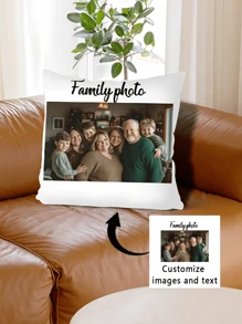 1 件定制双面枕套 - 可印照片或文字，柔软针织涤纶面料，可机洗，拉链封口 - 非常适合客厅或卧室装饰，也适合母亲节、父亲节、圣诞节、复活节、新年、情人节、婚礼、感恩节、教师节等场合，以及作为送给家人、朋友和自己的礼物。 - 彩色 - 查看 10