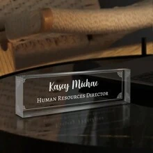 Custom Engraved Acrylic Name Plate For Desk,-37styles,Desk Name Plate Personalized, Office Desk Decor For Women Men, Acrylic Desk Accessories, Office Gifts For Boss, Employee Appreciation Gifts,Ideal For Boss, Teacher, Coworker Appreciation Gifts,Personalized Office Decor, Ideal Gift For Bosses, Teachers, Lawyers, Doctors & Colleagues - Perfect For Housewarming, Christmas, Thanksgiving, Personalized Gifts, Holiday Gifts - Multicolor - View 14