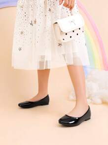 Girl'S Slip-On Mari Jane Ballerina Flat Shoes Back To School Shoes,Girls Fashionable Flat Shoes, Soft Sole Princess Shoes For Kids Students' Daily/Stage/Wedding/Dance Wear - Nhiều màu - Xem 3