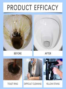 500ml Toilet Cleaner, Bathroom Cleaning Liquid, Removes Stains And Odors, Effectively Cleans Bathroom Hygiene, Keeps Toilet Clean, Household Essential.