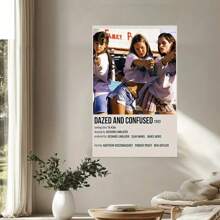 Framed  Dazed And Confused Poster Movie Posters For Room Aesthetic - Vintage Poster, Canvas Wall Art Decor, Modern Art Room Decoration For Bedroom, Living Room, Corridor, Office, Ideal Gift, Canvas PrintinFor Valentine's Day, 2025, Mother's Day, Halloween, Christmas, Birthday And Other Holiday Decorations - Framed - View 4