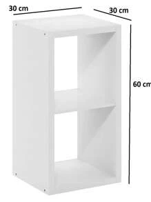 buro de 2 niveles practico - Blanco - Ver 3