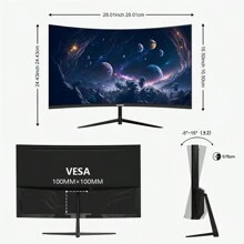The 32-Inch 2K-165HZ-1800R HD Curved Gaming Monitor Is A Surprise Choice For Christmas Season, And Is A Great Gift For Gaming Enthusiasts. THIS 32-INCH 2K HD CURVED GAMING MONITOR COMBINES A HIGH REFRESH RATE OF 165HZ WITH THE PERFECT CURVATURE OF 1800R TO BRING YOU AN INCREDIBLE VISUAL EXPERIENCE THAT ALLOWS YOU TO ENJOY THE ULTIMATE GAMING WORLD. Whether It's A Gift For A Friend Or A Treat For Yourself, It's The Way To Go,Available In Multiple Sizes: 27 Inches, 34 Inches, And 24.5 Inches.