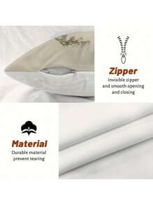 2pcs Floral Series Polyester Short Plush Throw Pillow Covers, New Popular Designs - Multicolor - View 7