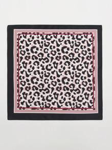 1pc Minimalist Printed 70cm Small Square Bandana, Versatile For Women As Waistband, Hair Head Scarf, Neckerchief, Fashion Accessory