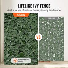 Ivy Privacy Fence, 59 X 98/39 X 98/96 X 72/24x16 Inch Artificial Green Wall Screen, Greenery Ivy Fence With Strengthened Joint, Faux Hedges Vine Leaf Decoration For Outdoor Garden, Yard, Balcony, Patio Decor. - 39 x 98 inch - 查看 4