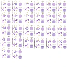 8-9毫米吸管盖，硅胶套，适用于30/40盎司杯子，女孩圣诞礼物，DIY装饰，感恩节装饰，朋友礼物装饰，圣诞派对装饰，配件，圣诞杯，返校用品 - 藍色26字母 - 查看 5