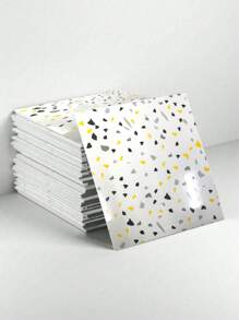 14 stuks zelfklevende aluminium composiet wandpanelen met marmerpatroon, waterdichte en vochtbestendige PVC-muurstickers voor keuken en badkamer, nepmarmeren tegelstickers, verwijderbaar decoratief behang, woondecoratie voor de lente