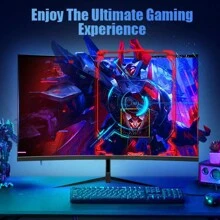 27 Inch 1K 180HZ 1080p Curved Gaming Monitor - VA 1800R Curved Monitor, 1ms MPRT, FreeSync & G-Sync, 122% SRGB, DP/HDTV, VESA, HDR10 For Gaming Home Office Business PC Monitor.Available In Multiple Sizes: 32 Inches, 34 Inches, And 24.5 Inches.