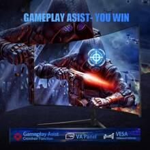 27 Inch 1K 180HZ 1080p Curved Gaming Monitor - VA 1800R Curved Monitor, 1ms MPRT, FreeSync & G-Sync, 122% SRGB, DP/HDTV, VESA, HDR10 For Gaming Home Office Business PC Monitor.Available In Multiple Sizes: 32 Inches, 34 Inches, And 24.5 Inches.