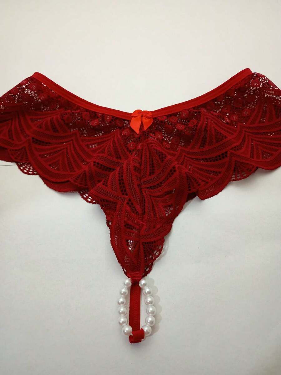 Thai Lace Panties From P To Plus Size - 紅色 - 查看 1
