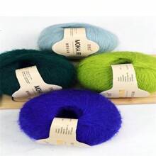 10 包羊毛混纺纱 27/21S 细线 - 非常适合手工编织披肩和夹克，每件 0.055 磅，咖啡色、奶油色和驼色 - 柔软、温暖的色调，非常适合 DIY 针织项目、手工针织服装、柔软纹理纱线 - 10件裝 - 查看 7