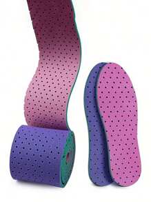 柔软鞋垫鞋垫男女纳米抗菌除臭运动鞋垫自切鞋垫吸汗跑步垫儿童成人四季通用 - 彩色 - 查看 1