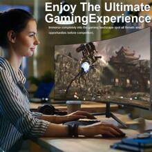 The 32-Inch 2K-165HZ-1800R HD Curved Gaming Monitor Is A Surprise Choice For Christmas Season, And Is A Great Gift For Gaming Enthusiasts. THIS 32-INCH 2K HD CURVED GAMING MONITOR COMBINES A HIGH REFRESH RATE OF 165HZ WITH THE PERFECT CURVATURE OF 1800R TO BRING YOU AN INCREDIBLE VISUAL EXPERIENCE THAT ALLOWS YOU TO ENJOY THE ULTIMATE GAMING WORLD. Whether It's A Gift For A Friend Or A Treat For Yourself, It's The Way To Go,Available In Multiple Sizes: 27 Inches, 34 Inches, And 24.5 Inches.