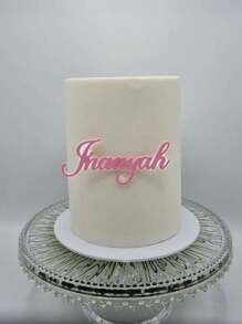 [定制 1 件] 亚克力蛋糕装饰，个性化姓名和年龄、婚礼、订婚、周年纪念蛋糕装饰，独特的个性化礼物，激光切割双层亚克力 - 彩色 - 查看 11