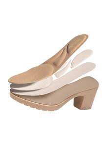 Women's Chunky Pumps Closed Toe Low Block Heels Comfortable Classic Round Toe Dress Wedding Work Four Seasons Ladies Heels Shoes - Apricot - View 5