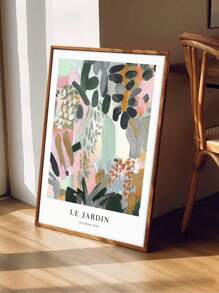 Botanical Wall Art, Flower Market,Pink And Green Wall Art, Abstract, Maximalist, Large, Living Room Decor, Bedroom Decor,Modern Home Decor,No Frame