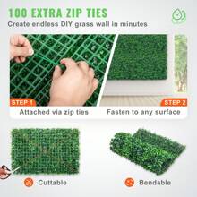 Ivy Privacy Fence, 59 X 98/39 X 98/96 X 72/24x16 Inch Artificial Green Wall Screen, Greenery Ivy Fence With Strengthened Joint, Faux Hedges Vine Leaf Decoration For Outdoor Garden, Yard, Balcony, Patio Decor. - 24x16 英寸 - 查看 5