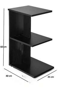 Furniture Office Bookcase Organizer Cafe - Chocolate Brown - View 3