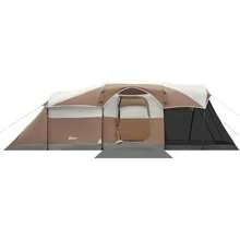 PORTAL - Tienda de campaña para 8 personas con porche de visualización, impermeable, resistente al viento, grande de 78 pulgadas de alto con mosca lluvia, bolsa de transporte para campamento familiar, - 1 - Ver 1