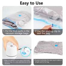Vacuum Machine, Vacuum Storage Bag, Suitable For Travel Supplies, Clothes, Bedding, Blankets, Bedding And Other Convenient Vacuum Storage Bag, Vacuum Machine + Vacuum Compression Bag Set, Very Suitable For Home Travel Storage Use Of Vacuum Machines And Vacuum Bags