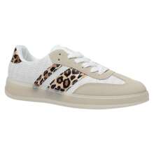 Nexsus Plus Ladies Women Faltform Lace Up Comfy Sneaker Casual Shoes Gym Trainers Size UK 3-8 - Leopard - View 1