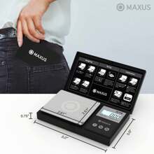 Precision Pocket Scale 500g X 0.01g, Digital Gram Scale With Tray, Small Food Scale, Jewelry Scale, Ounces Grains Scale With Backlit LCD - Black - View 3