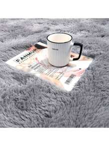 Alfombra De Sala De Estar Suave Y Afelpada De 100 X 150 Cm,Alfombra de Peluche,Alfombras peludas súper suaves y esponjosas para recámara sala de estar alfombras alfombra mullida de felpa para recámara cuarto,alfombra,alfombra de recámara,decoración para cuarto - Gris - Ver 4